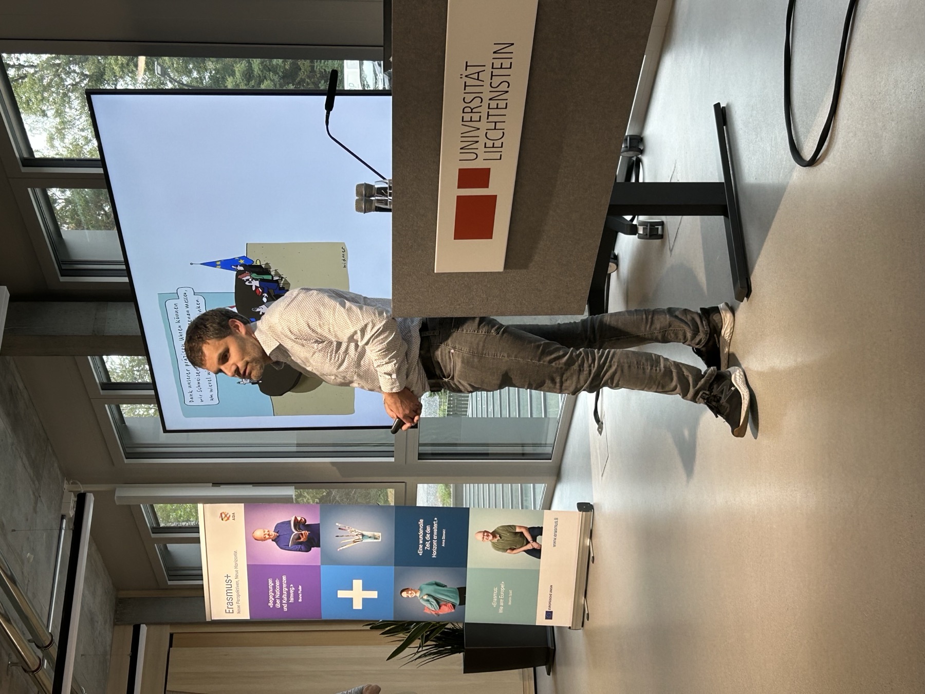 Eröffnung der Erasmus Days: europäische Zusammenarbeit als Thema des Tages.